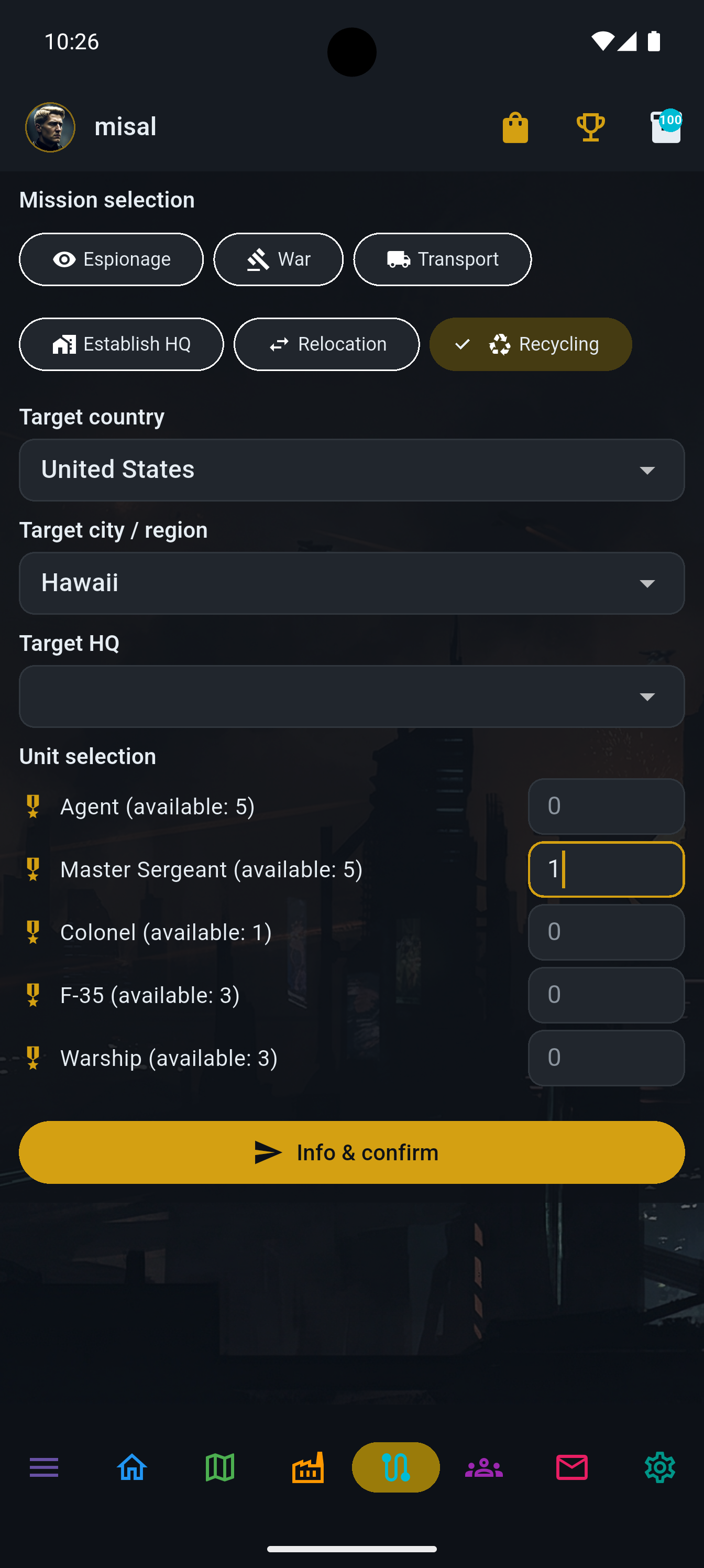 Talk, plan and attack together with your alliance.